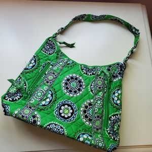 Vera Bradley "Lisa B" Purse in Green Cupcakes